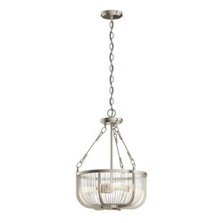 Quintiesse lampa wisząca Roux 3xE27 nikiel QN-ROUX3-BN