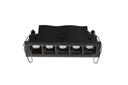 Luces Exclusivas oprawa sufitowa wpuszczana LED Calinda 10W 820lm 3000K IP32 czarna LE65121