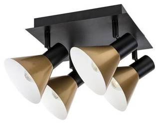 Rabalux plafon (reflektorki) Alvaro 4xE14 czarno/złoty 3159