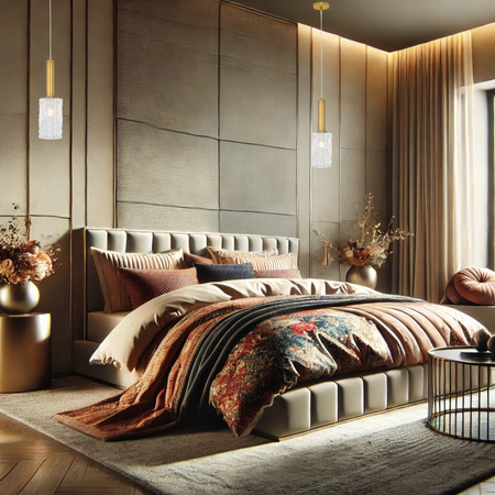 Luces Exclusivas lampa wisząca LED Oroya Ø 12,5 cm E27 1x12W IP20 złota LE44335