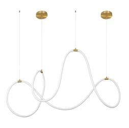 Luces Exclusivas lampa wisząca LED Dean 57W 3189lm 3000K złota LE41385