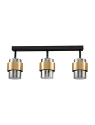 Luces Exclusivas lampa sufitowa LED Vieja E27 3x12W IP20 czarno/złota LE44849