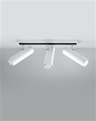 Sollux plafon (reflektorki) Direzione 3 GU10 biały SL.0497