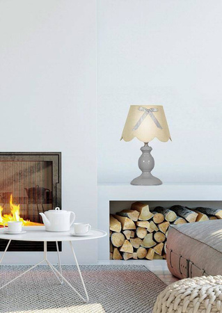 Candellux dziecięca lampka biurkowa Whilma E14 szara 41-64127