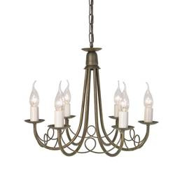 Elstead żyrandol / lampa wisząca Minster 6xE14 czarno/złota MN6-BLK-GOLD
