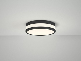 Azzardo plafon zewnętrzny LED Kari 30 18W 700lm 3000K czarno/biały IP44 AZ4258