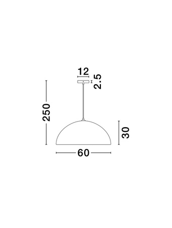 Luces Exclusivas lampa wisząca LED Navirta Ø 60 cm E27 1x12W IP20 biała LE45339