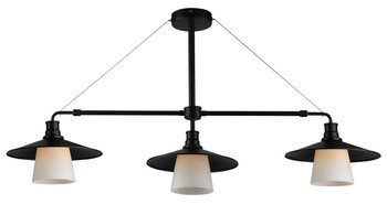 Candellux żyrandol / lampa wisząca Loft 3xE27 czarna 33-43115