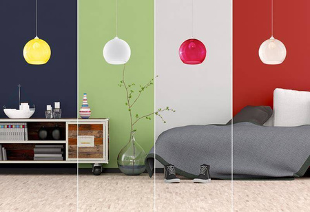 Sollux lampa wisząca Ball E27 czerwona SL.0253