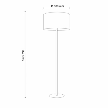 TK Lighting lampa podłogowa Earth E27 czarno/grafitowa 159cm 5475