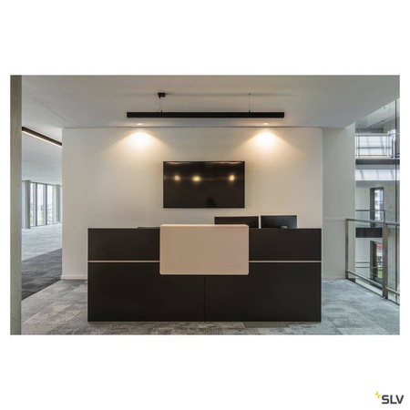 SLV lampa wisząca LED Q-Line 2m 85W 4200lm 3000K czarna 1000930