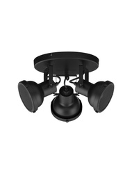 Luces Exclusivas lampa sufitowa LED Bancos Ø 24 cm GU10 3x10W IP20 czarna LE43718