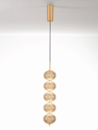 Luces Exclusivas lampa wisząca LED Tipuani ściemnialna Ø 15 cm 30W 2482lm 3000K IP20 złota LE44624