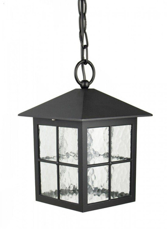 Su-ma lampa wisząca zewnętrzna Wenecja E27 czarna/patyna IP43 K 1018/1/KW