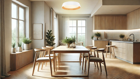 Luces Exclusivas lampa sufitowa LED Caracollo ściemnialna Ø 60 cm 50W 4201lm 3000K IP20 biało/drewniana LE44812