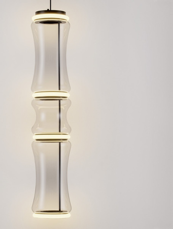 Luces Exclusivas lampa wisząca LED Abancay ściemnialna Ø 21,5 cm 37W 888lm 3000K IP20 czarna LE44593