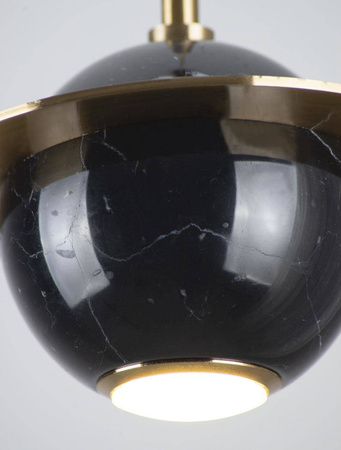 Maxlight lampa wisząca LED Uranos 5W 350lm 3000K Ø16cm czarno/złota P0414