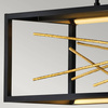 Quintiesse lampa wisząca LED Styx 55W 5980lm 3000K czarno/złota QN-STYX-LED-ISLE-BG