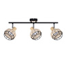 Candellux plafon (reflektorki) Tajga 3xE14 czarno/drewniany 93-12227