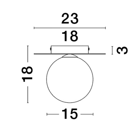 Luces Exclusivas lampa sufitowa LED Balcon Ø 23 cm G9 1x5W IP20 złota LE43692