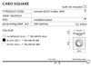 Azzardo oczko stropowe Caro Square GU10 czarne AZ2434