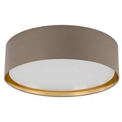 TK Lighting plafon Bilbao 4xE27 beżowo/złoty 4399