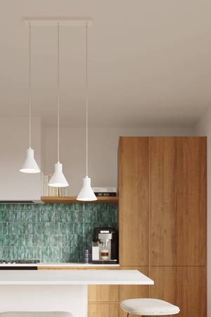 Sollux lampa wisząca Taleja 1 E27 biała SL.0983