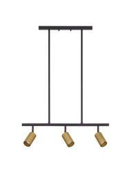 Luces Exclusivas lampa wisząca (reflektorki) Cayes 3xGU10 czarno/złota LE42926
