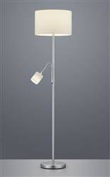 Trio lampa podłogowa Hotel E27 nikiel 170cm 403900201