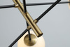 Azzardo żyrandol / lampa wisząca Oviedo 6 6xG9 czarno/złota AZ4421