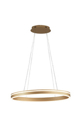 Aviano Lighting lampa wisząca LED Vivies ściemnialna 36W 4800lm 3000K złoty mat 6201-115