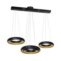 Milagro lampa wisząca LED Rondo 3x(12W 840lm 4000K) 36W 2520lm czarna ML354