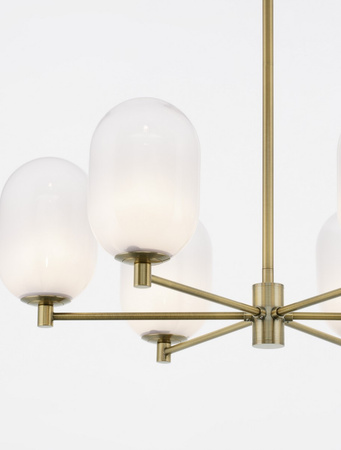 Luces Exclusivas lampa wisząca LED Badesi Ø 65 cm G9 6x5W IP20 złota LE43351