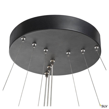 SLV lampa wisząca LED Halo 65W 4200lm 3000/4000K czarna 1002913