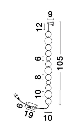 Luces Exclusivas lampa wisząca LED Moca ściemnialna Ø 10 cm 42W 3958lm 3000K IP20 chrom LE43467