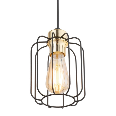 TK Lighting lampa wisząca Galaxy E27 czarno/złota 4714