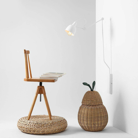 Aldex kinkiet Aida łamany E27 biały 814C