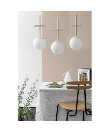 Ummo lampa wisząca potrójna Plaat A 3L 3xE27 biała PLL331P0