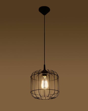 Sollux lampa wisząca Celta E27 czarna SL.0296