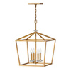 Quintiesse lampa wisząca Stinson 4xE14 mosiężna QN-STINSON-4P-L-DBR