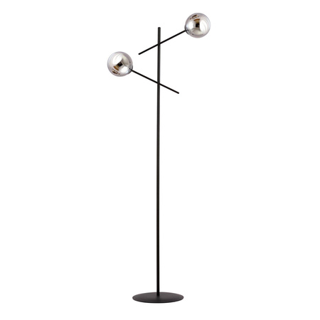Emibig lampa stojąca Linear LP2 2xE14 czarno/dymiona 150cm 1167/LP2