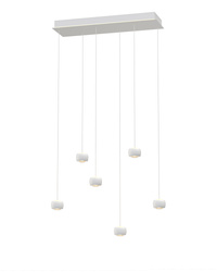 Aviano Lighting lampa wisząca LED Quiberon ściemnialna 36W 3600lm 3000K biały mat 7039-608