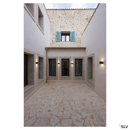 SLV kinkiet zewnętrzny Sitra Cube 2xGX53 rdzawy IP44 232537