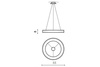 Azzardo lampa wisząca LED Sovana Pendant 55 CCT 50W 2750lm 3000/6500K szara AZ2729