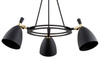 Argon żyrandol / lampa wisząca Charlotte 3xE27 czarno/mosiężna 6149