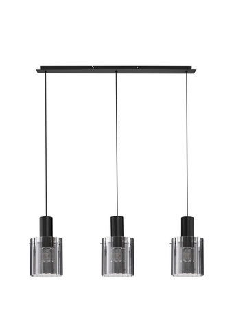 Luces Exclusivas lampa wisząca LED Oran E27 3x12W IP20 czarna LE44245