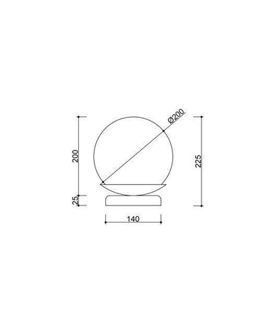 Ummo lampka biurkowa Kuul ST E27 czarna KLS122P1