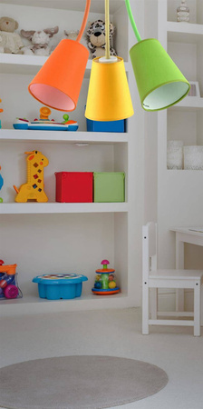 TK Lighting żyrandol / plafon Wire Colour 3xE27 wielokolorowy 2106