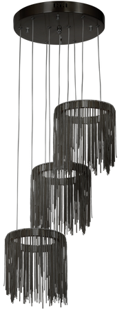 Milagro lampa wisząca LED Cascata Satin 54W 1350lm 3000K czarna ML3793