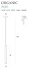 Maxlight lampa wisząca LED Organic I 1W 60lm 3000K czarna P0203